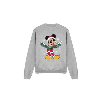 Disney Unisex Adult Merry Christmas Mickey Mouse Sweatshirt