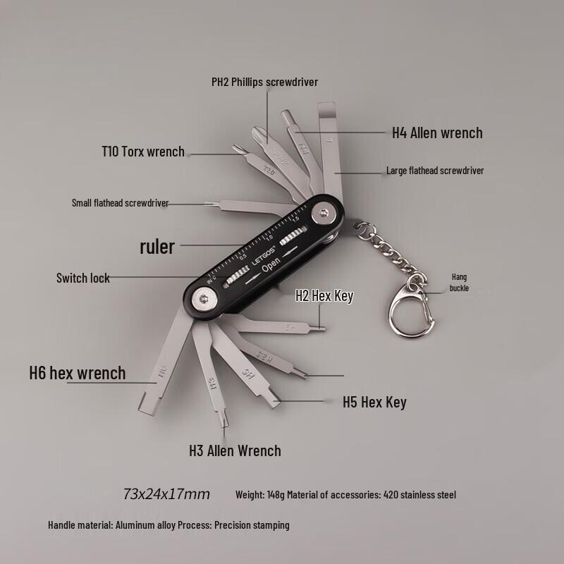 Portable Folding Bicycle Repair Multi-Tool