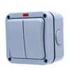 2 Gang   with Indicator Light 2 Gang Electrical   with Light 2 Gang Power   IP66 Waterproof 20A   Mounted