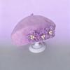 Chapeau Nouveau Béret Laine Fleur Perle Doux Mignon Princesse Automne Hiver Chapeau Peintre Casquette Élégante