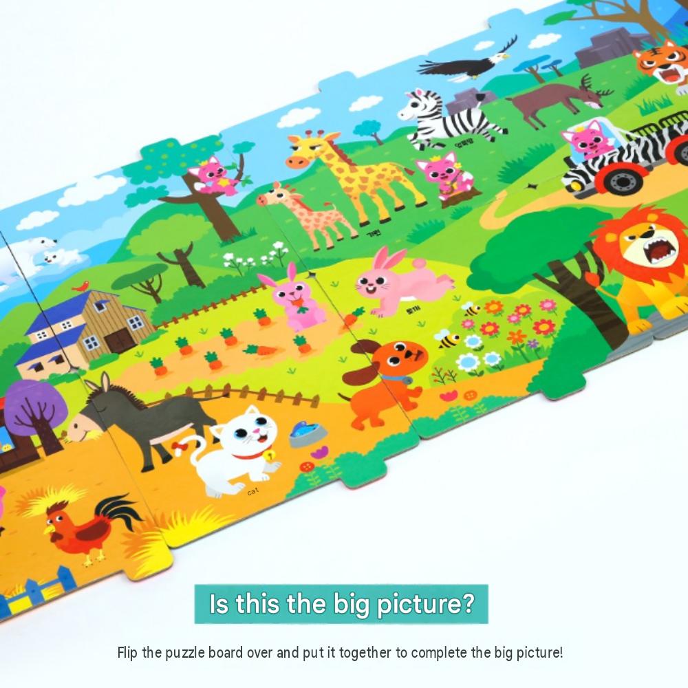 Pinkfong Baby Jigsaw Puzzle: 12-Piece Set Featuring 12 Different Animals