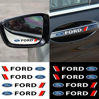 Autocolant Auto 4 Bucăți Logo Mașină Autocolant Mâner Ușă Decal Caroserie Pentru Ford Focus 2 MK2 3 MK3 MK4 ST Mondeo Festiva Fusion Suit Fiesta Mus