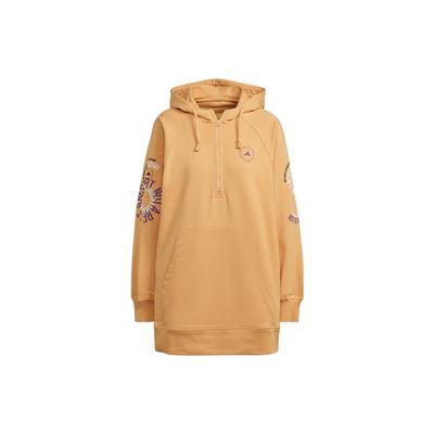 Adidas Stella McCartney Φθινόπωρο/Χειμώνας 2022 Λογότυπο Φούτερ με Κουκούλα με Κορδόνι Ανδρικό Φούτερ Χακί IB5898