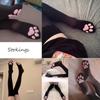 Cat Paw Socks Kawaii 3D Cat Claw Women Stocking Lolita Paw-Pad Thigh High Socks