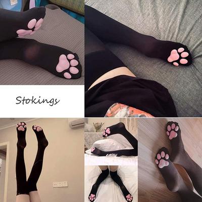 New-Cat Paw Socks Kawaii 3D Cat Claw Women Stocking Lolita Paw-Pad Thigh High Socks