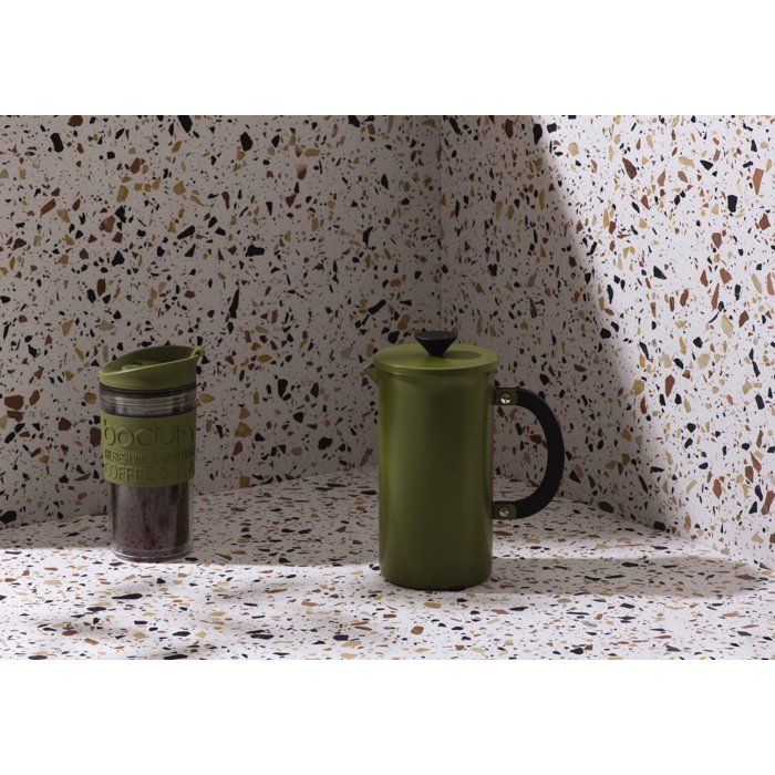 Kaffeebereiter mit Stempel - BODUM - Tribute Presse - Edelstahl - 8 Tassen - 1 l