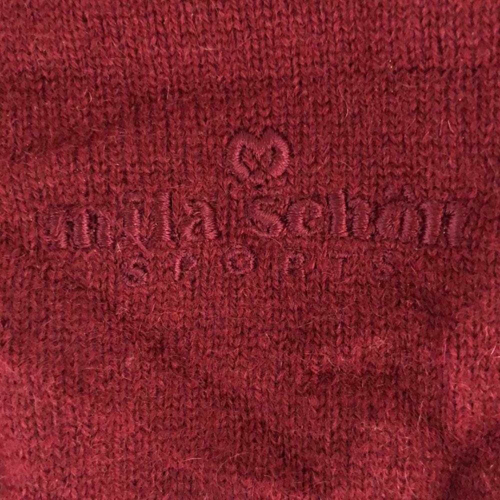 mila schon Cashmere 100% V neck Knit vest M Red series Men's Used
