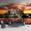 Custom Photo 3D Animal Tiger Leopard Mural Wallpaper Living Room Bedroom Sofa Backdrop Home Decor Poster Wall Painting Fresco