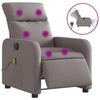 VidaXL Fauteuil de Massage Inclinable Électrique, Chaise de Relaxation avec Dossier et Repose-pied Réglables, Siège de Salon 3206697
