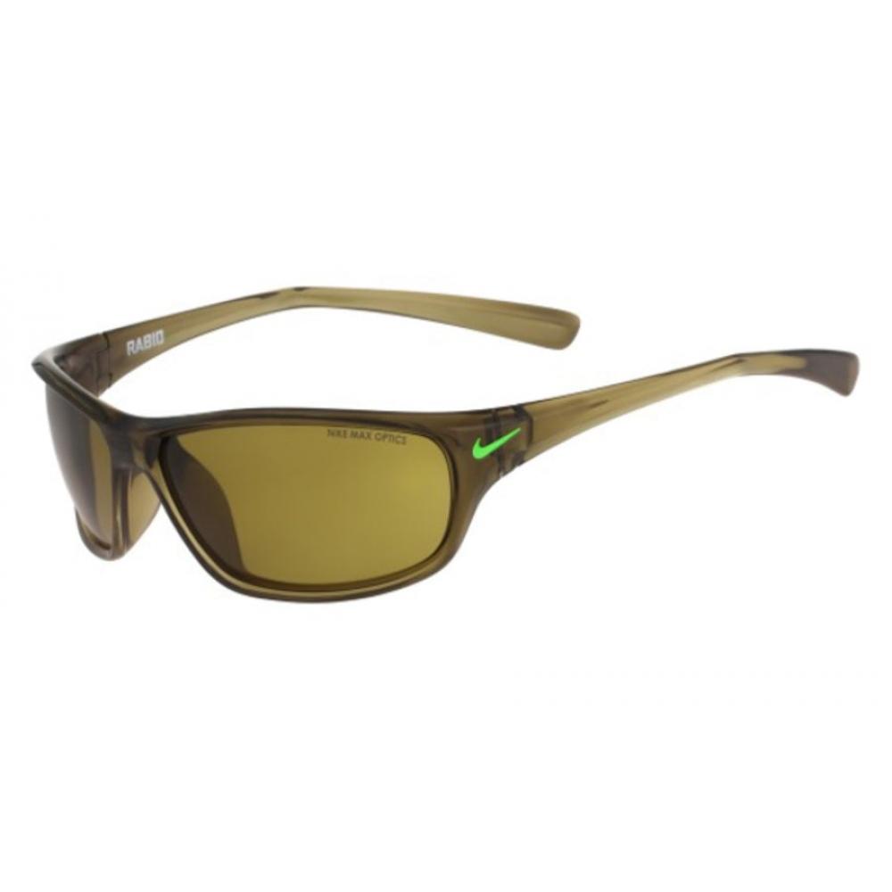 

Мужские солнцезащитные очки цвета хаки Nike Rabid 63 мм