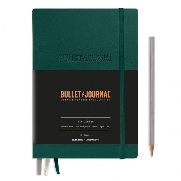 Leuchtturm Bullet Journal Edition 2 A5 Dotted Green Notebook 368952 Officially Imported