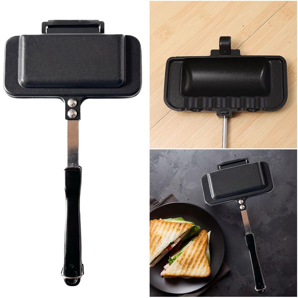 Hot Dog Toaster Non Stick Aluminum Alloy Bread Toast Breakfast Machine Sandwich Maker Waffle Pancake Baking Barbecue Oven Mold