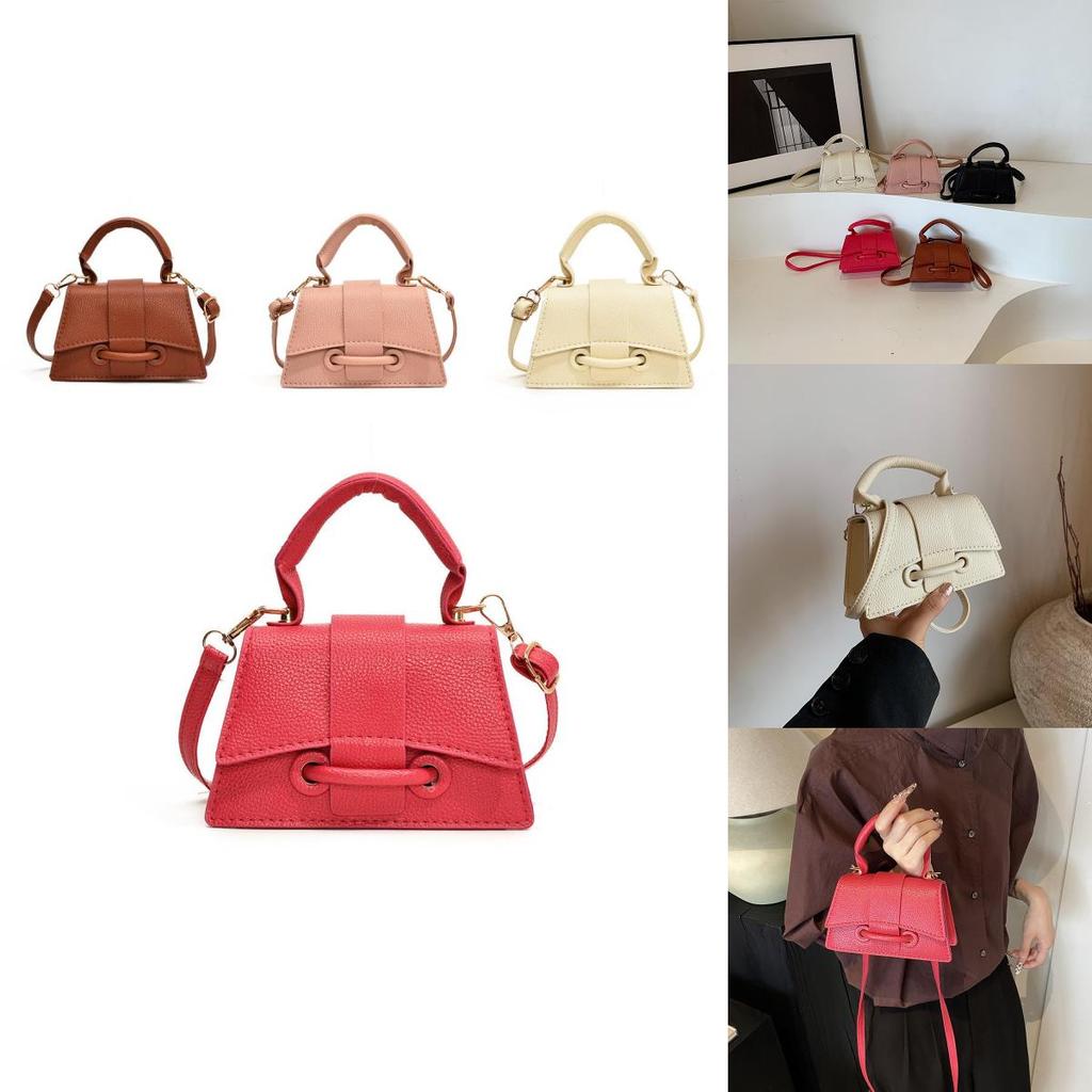 Stylish Mini Handbag For Fall 2024 Featuring Vintage Square Design And Pu Material