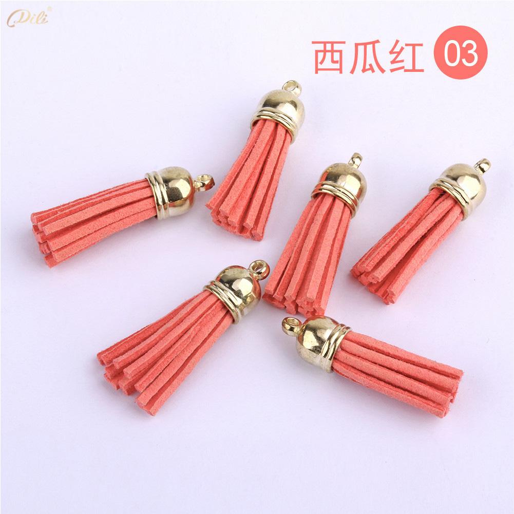 5/10/20Pcs 38mm Mini Leather Tassels Keychain Tassels For DIY Crafts Charms Earrings Bracelets Jewelry Making Supplies