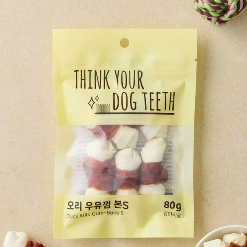 

[Pet] Think Your Dog Teeth Milk Gum Bone S 80 G Duck