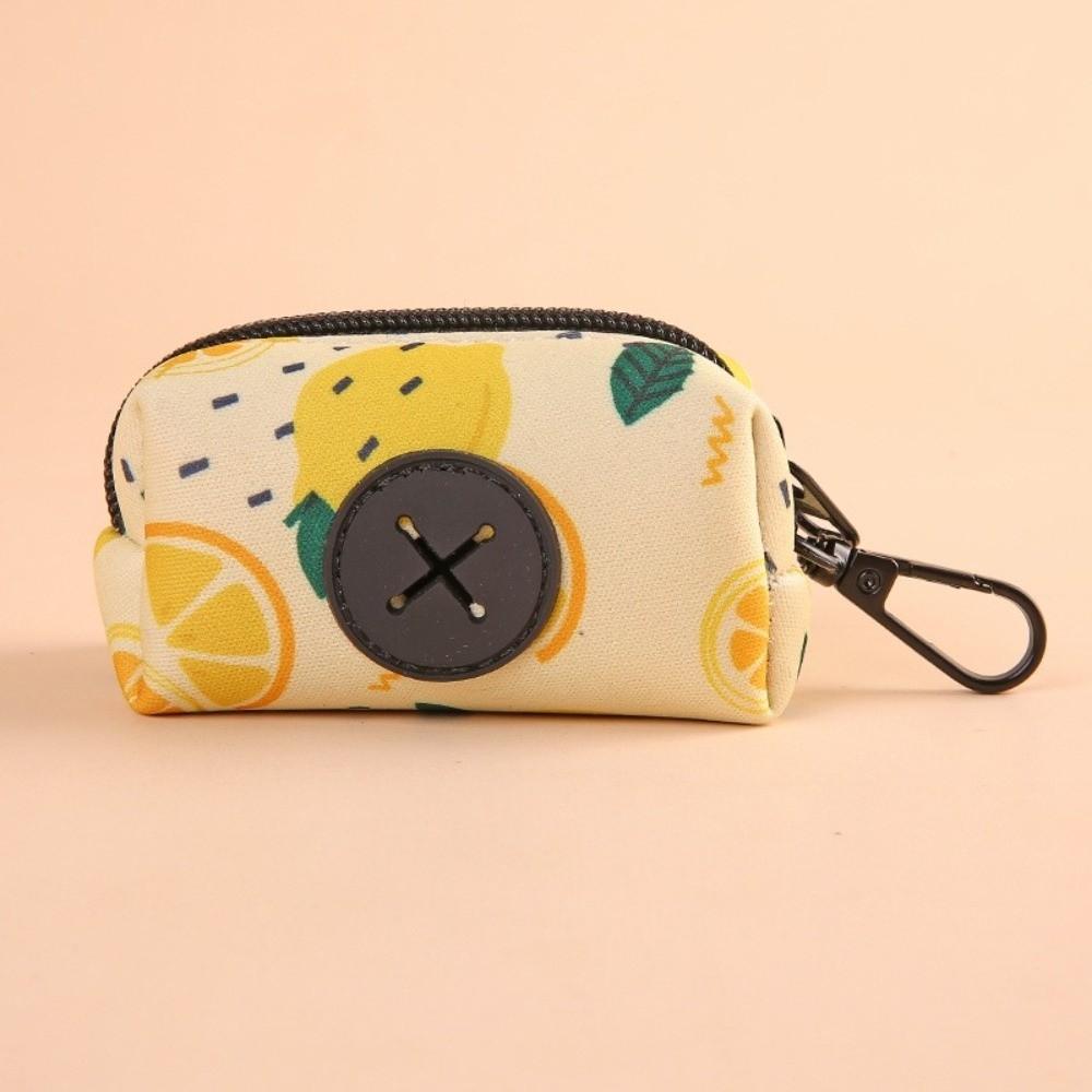 Cute Fruit Pattern Poo Bag Dispenser Waterproof Gabage Bag Organizer Waste Bag Holder Pet Supplies