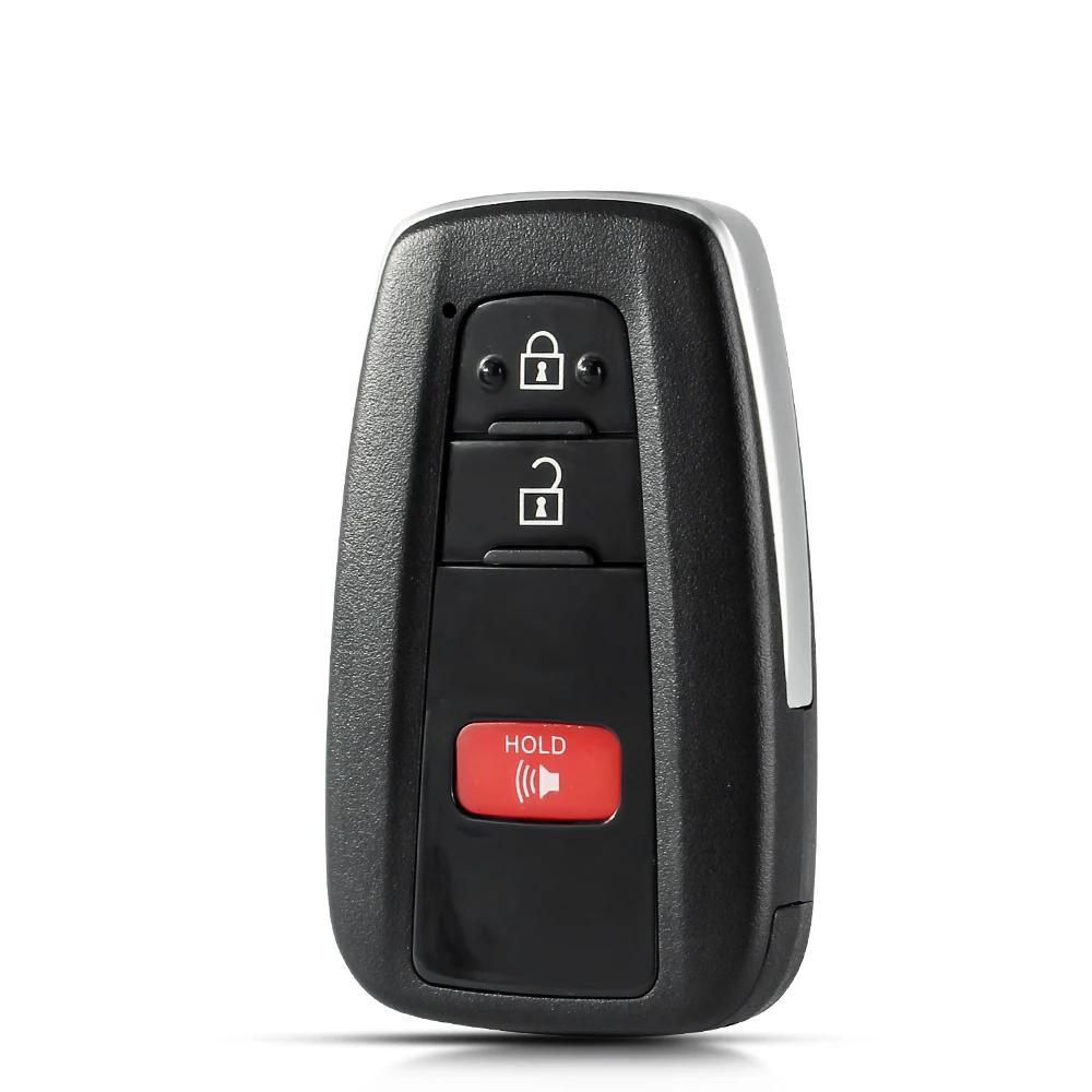 Voor Toyota Prius Camry Rav4 C-Hr Auto Afstandsbediening Sleutelhoes 2/3/4 Knoppen Case Cover Fob Inzet Sleutelblad