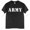 Tshirt Unisex Cotton Tops Us Army Tshirt Air Force Marines Military Black Unisex T Shirt Euro Size