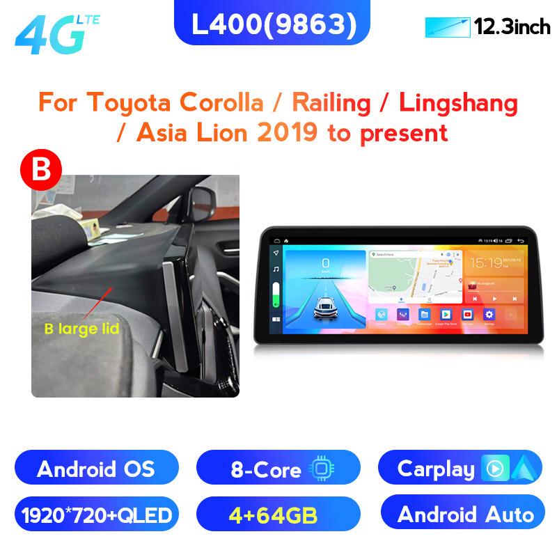 Toyota Corolla Android Navigation with CarPlay - Large Screen Stand-Up Display