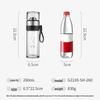 FUGUANG Antibacterial Double-Layer Glass Tea Infuser Bottle