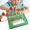 Caterpillar Food Baby Threading Games Lacing Beads Learning Toy  Baby Toddlers Kids