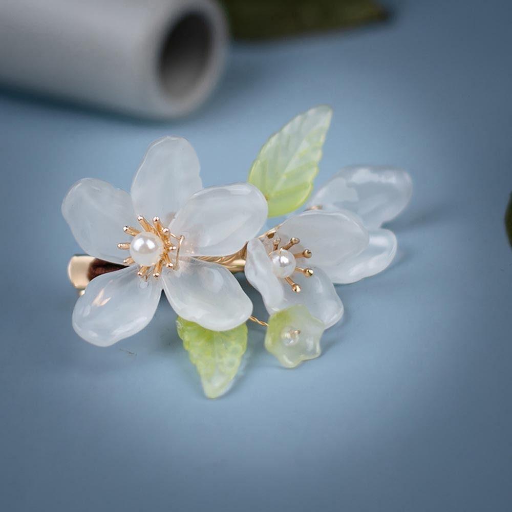 

Girls Barrettes Flower Hair Clips Korean Barrettes Chinese Hanfu Hairpins Women Duckbill Clips