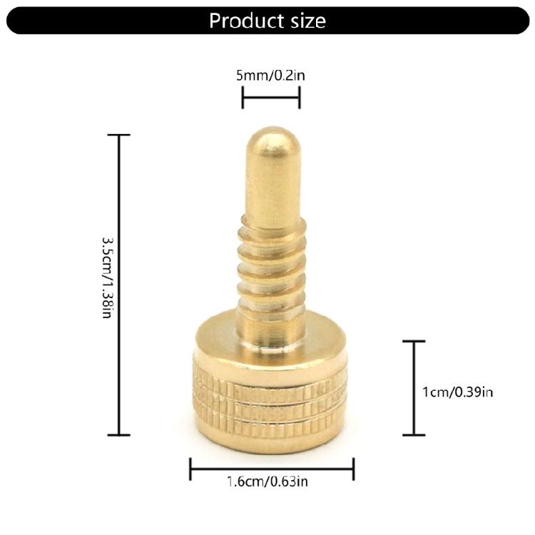 Adjustable Brasses Weight Screw Billiard Equipment Brasses Counterbalances Screw for Pool Cue Improved Stability Control