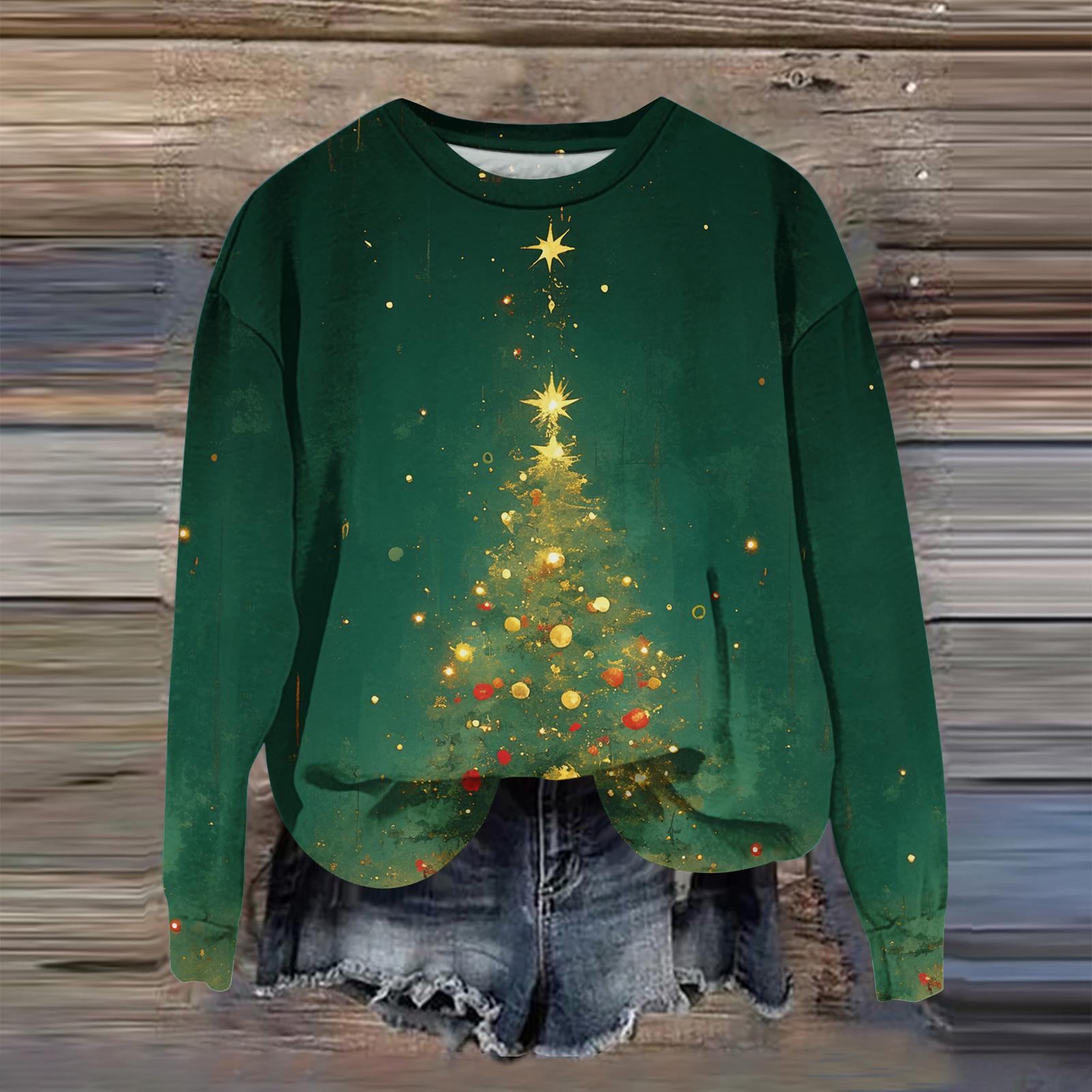 

Женская мода с принтом, длинный рукав, свободный круглый вырез, свитшот, осень M