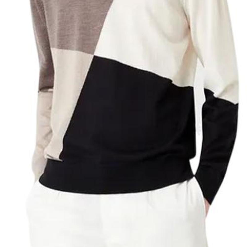 EMPORIO ARMANI Sweaters Men's Brown Crew Neck Moderate Other 3R1MXE1-MEQZ1-F409