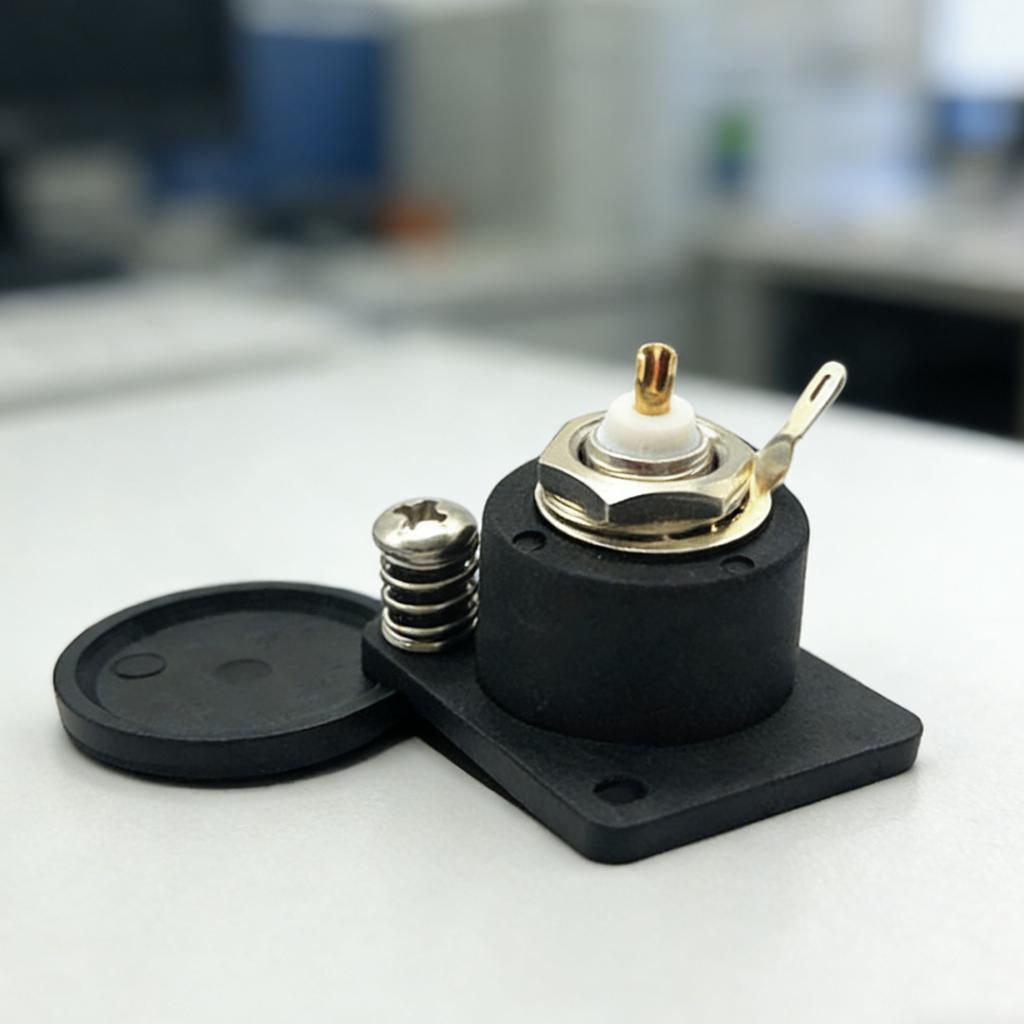 Professional BNC Female Connector With Protective Cap For Surveillances Camera Sound Devices And Coaxial Systems
