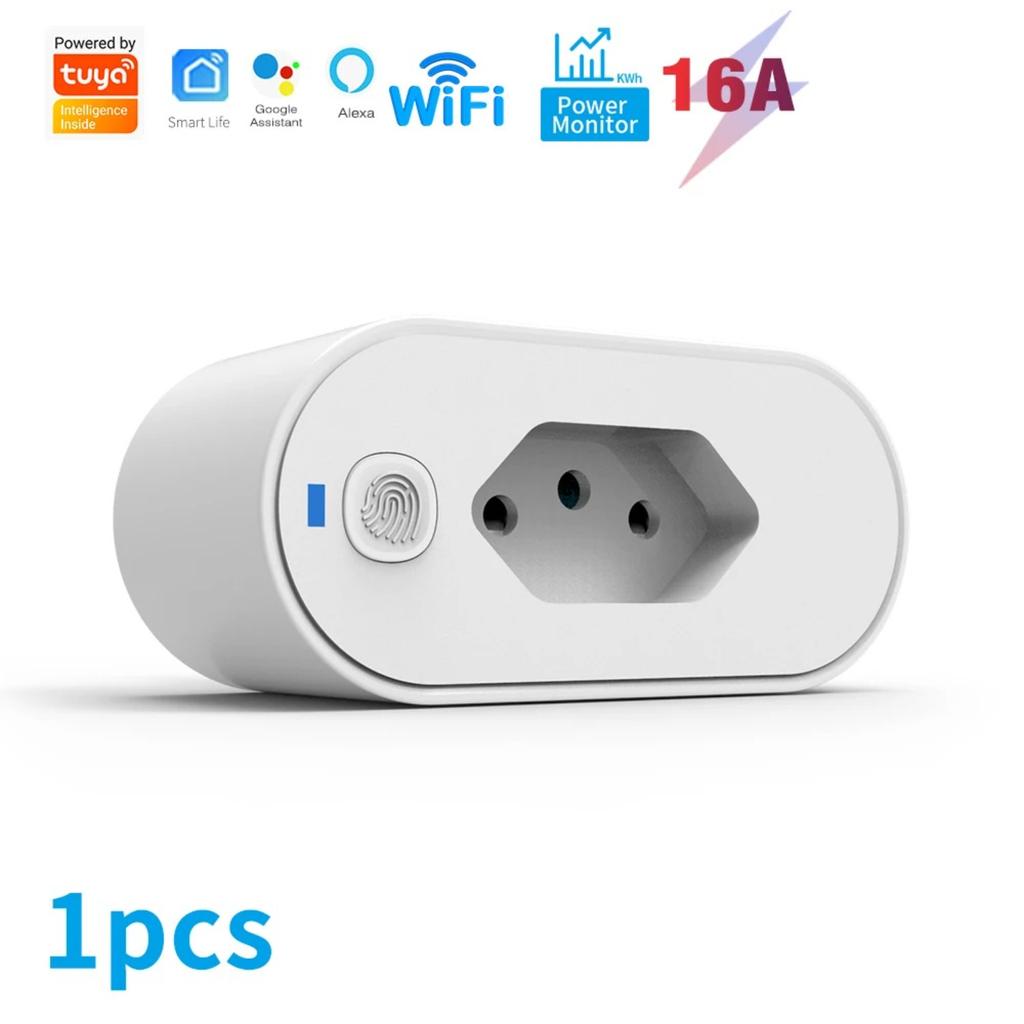 Upgrade Your Home Automation System with This Advanced Intelligent Wi-Fi Socket Adapter. Experience Enhanced 16A Power Capacity,