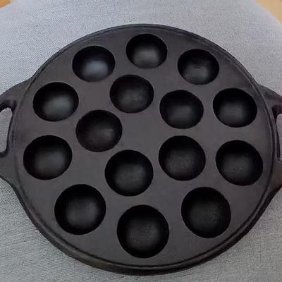 Wutuo 15-Loch Gusseisen Takoyaki & Wachteleierpfanne