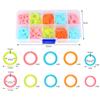 240Pcs Colorful Knitting Stitch Markers Rings Knitting Crochet Locking Rings Crochet Locking Knitting Stitch Counter Sewing Tool