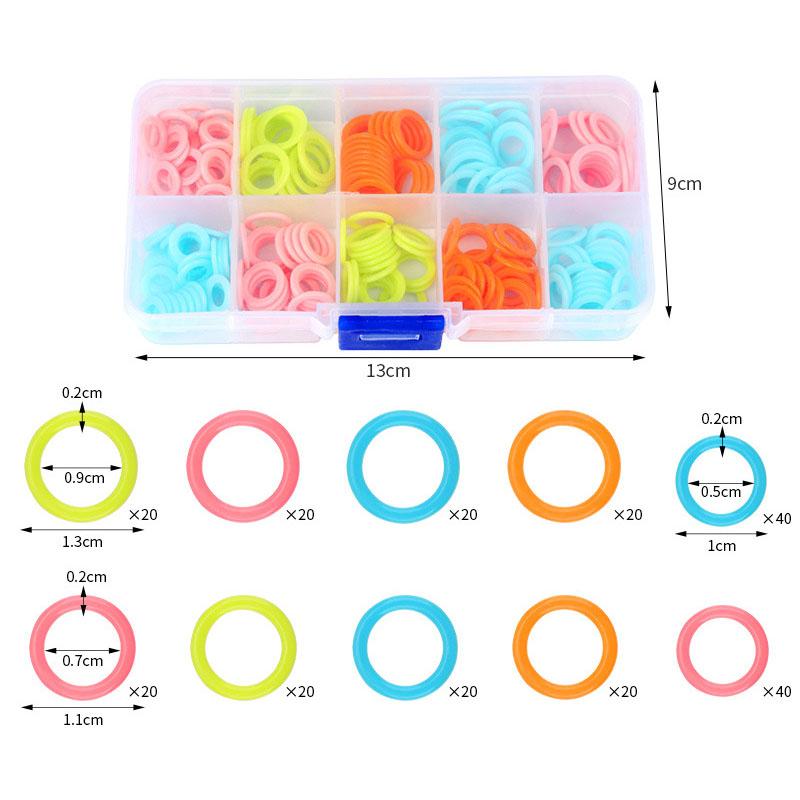 

240Pcs Colorful Knitting Stitch Markers Rings Knitting Crochet Locking Rings Crochet Locking Knitting Stitch Counter Sewing Tool