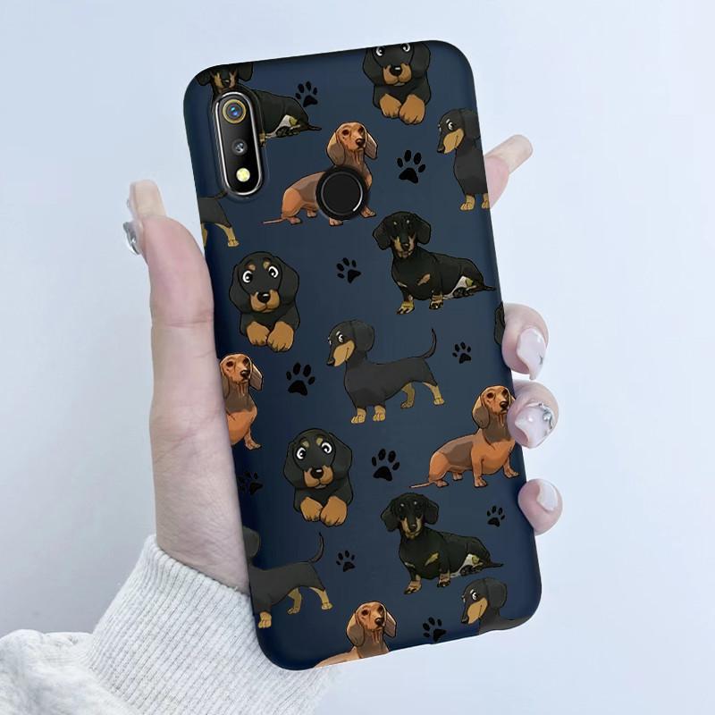 For Realme 3 3i 3Pro Phone Case Butterfly Flower Girl Design Soft Silicone TPU Back Housing for Oppo Realme 3 Realme3 Pro Covers