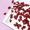 100pcs Valentine's Day 3D Red Heart Nail Charms - Scent-Free, DIY Manicure Decorations for Hands & Feet