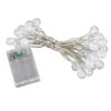 Globe String Lights Battery Powered Type Colored IP66 Waterproof LED Bulb String Lights for Christmas Holiday Decorations