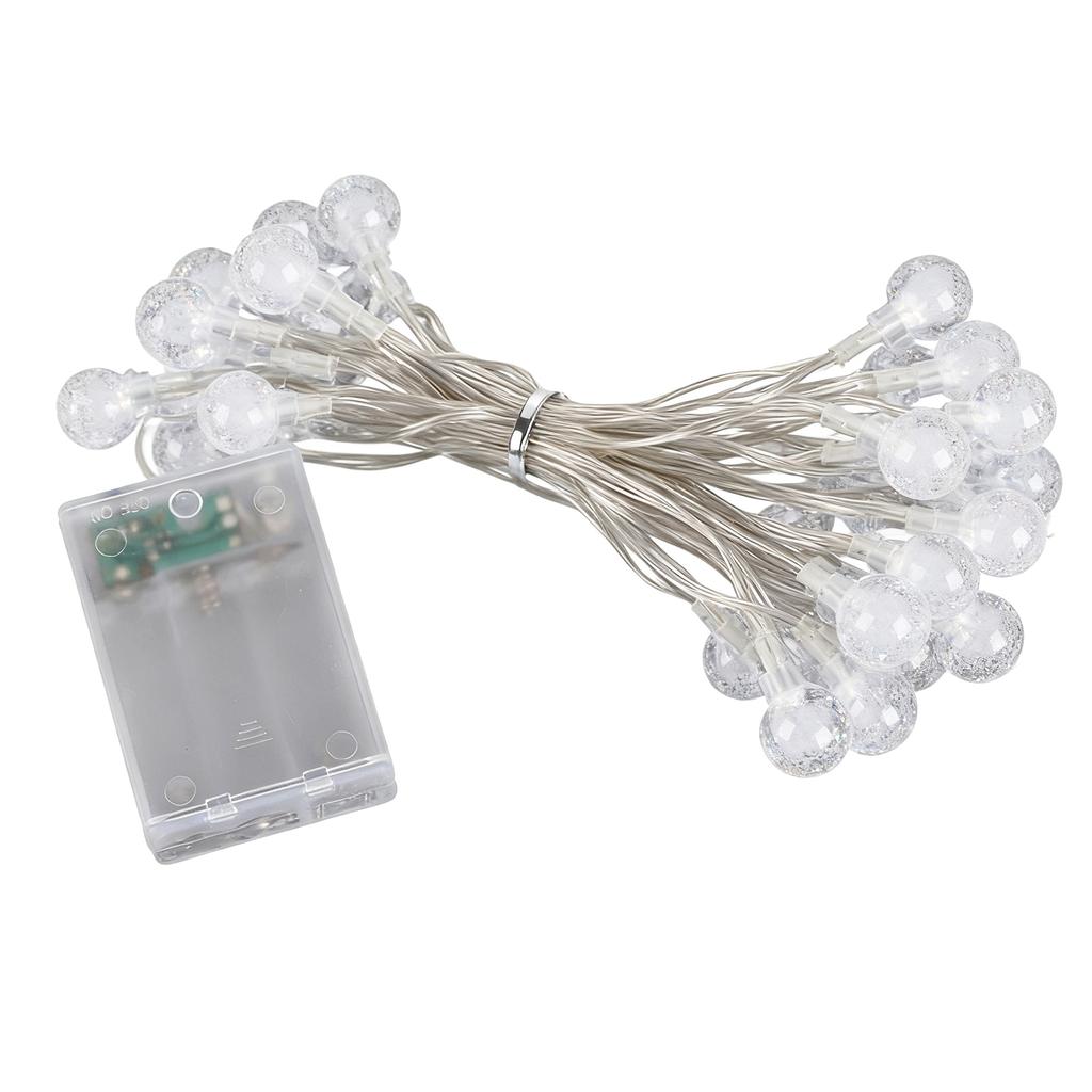 Globe String Lights Battery Powered Type Colored IP66 Waterproof LED Bulb String Lights for Christmas Holiday Decorations