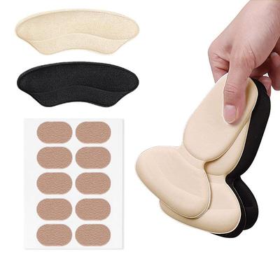 Anti-Abrasion Heel Sticker Set: Soft Flannel Half-Size Pads for High Heels, Multi-functional Corn Stickers, Anti-Shedding, Size Adjustment 