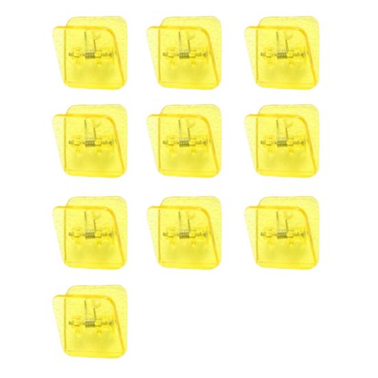 

10Pcs Colorful Transparent Binder Clip Set Cute Plastic Paper Clamps for Office School Test Papers Bills Study Materials Desktop Organization Supplies 3cm