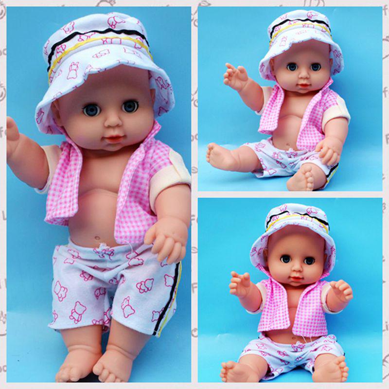 12" Simulation Doll with 30cm Dress-Up Clothes & 3-Piece Accessory Set