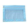 3 Ring Binder File Folder Colorful Fabric Binder Pouch with Clear Window Large Capacity Pencil Pouch for School Office Supplies