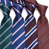 Business Dress Striped Tie, Polyester Cotton Jacquard 8Cm Striped Plaid Tie Source