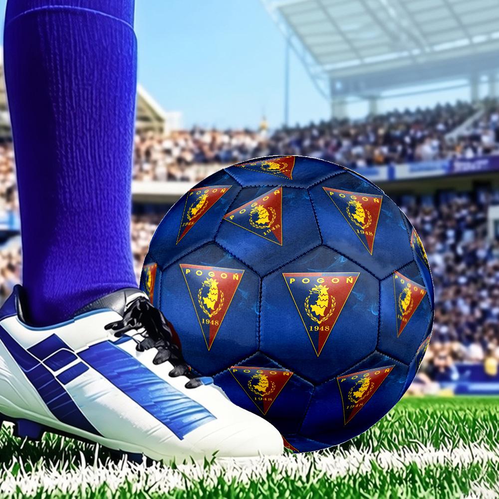 Pogon Emblem Design Size 5 Soccer Ball, Suitable for Training and Matches, High-Elasticity, Wear-Resistant Material Gift for Fan
