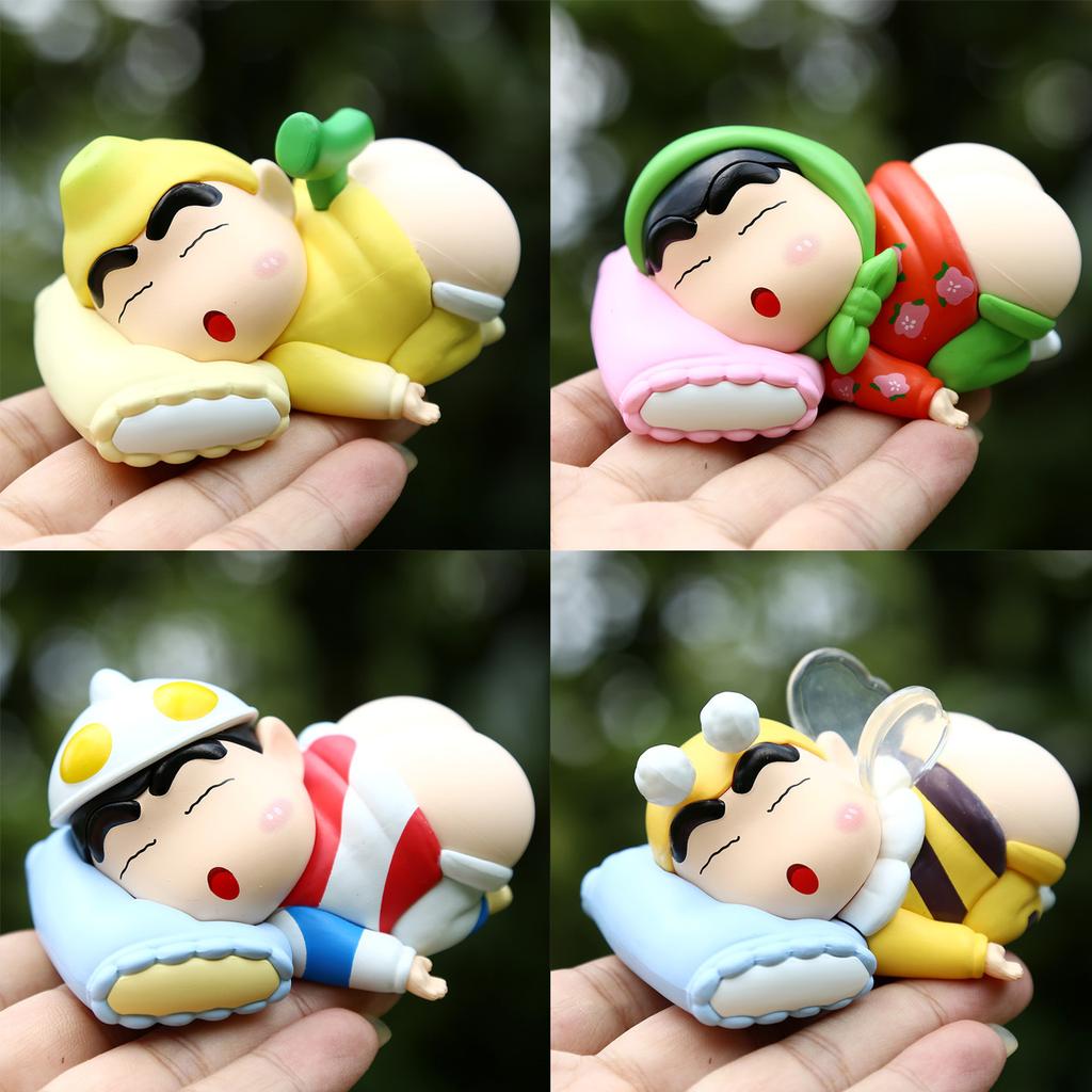 NEW 2025 Anime Crayon Shin-chan Soft Buttocks Sleeping Position Action Figure PVC Model Statue Toys Doll Desk Decor Gifts