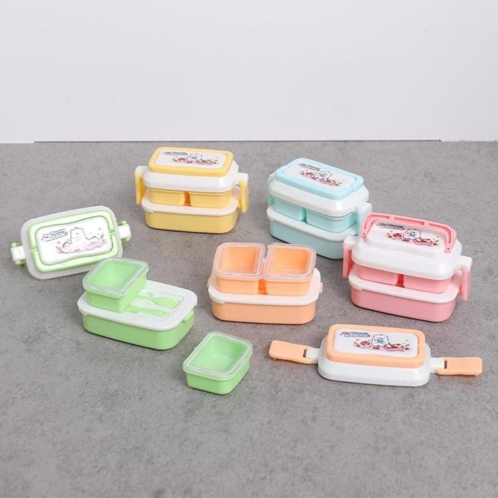 Kitchen Props Simulated Dinner Box Miniature Bento Box Model Kids Pretend Play Toy Set