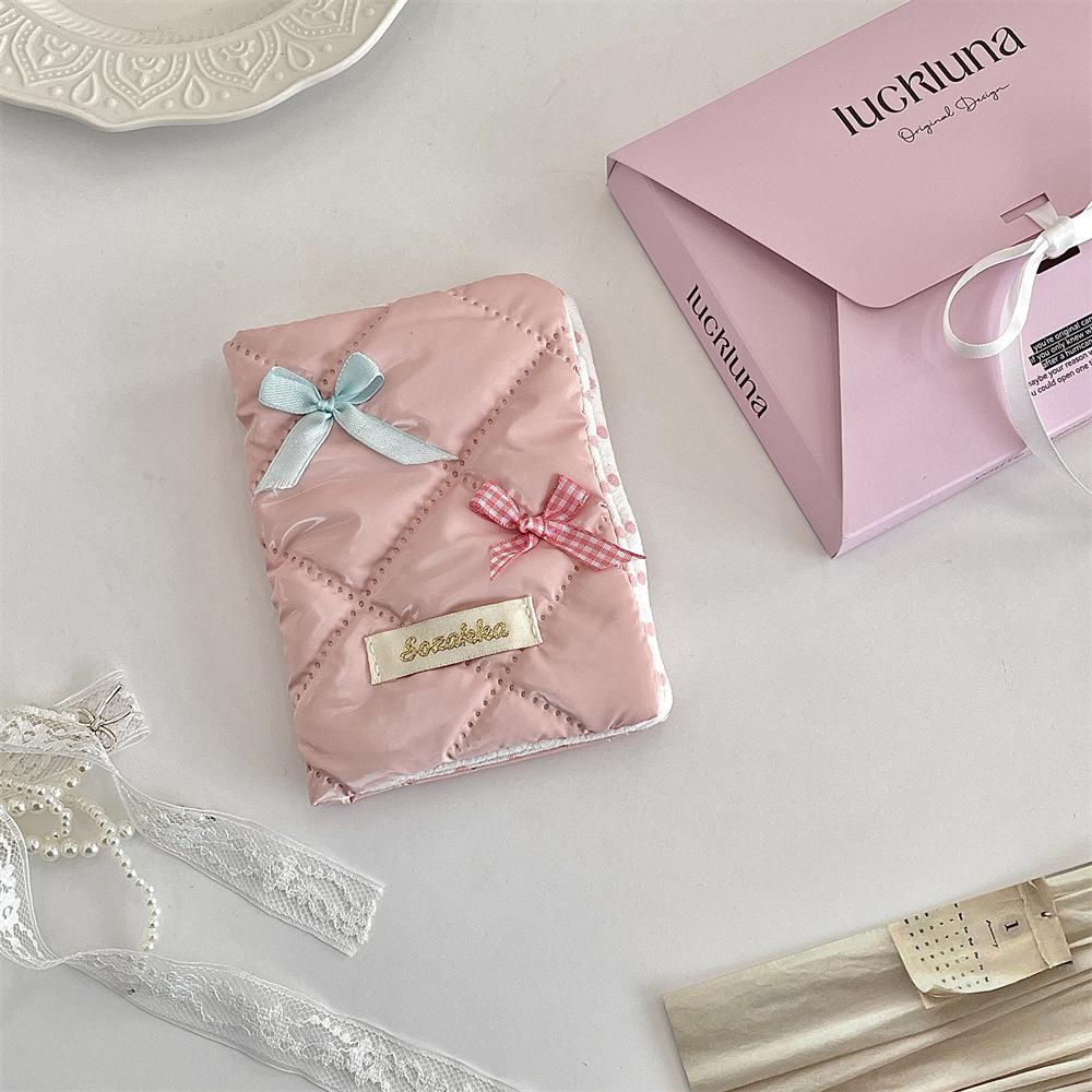 22 Sweet Bow Passport Book Card Holder Document Storage Bank Card Travel ID Card Holder