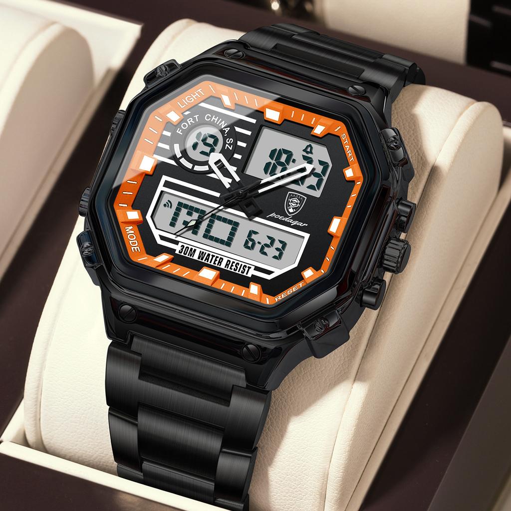 Men'S Watch Multi-Functional Waterproof Sports Electronic Watch