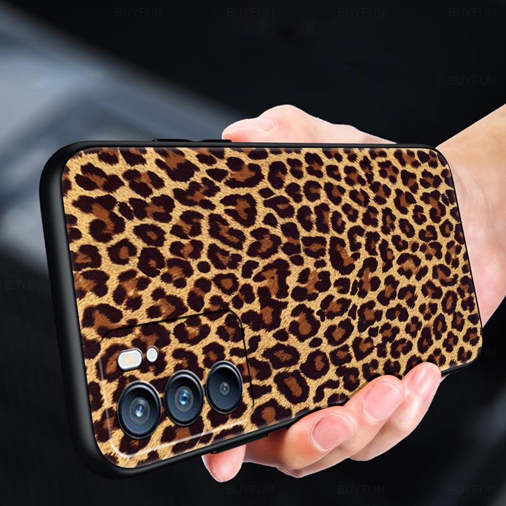 Tiger Leopard Muster Blume Hülle Für Oppo Find X6 X5 A54 A53 A52 A9 2020 A15 A95 A17 A76 A74 A57 Reno7 Reno6 Pro Plus 5G Abdeckung