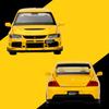 1/32 Scale Mitsubishi Lancer Evo X 9 Alloy Scale Car Model Diecast Metal Toy Vehicle Miniature Car Sound Light Children Toy Car Gift